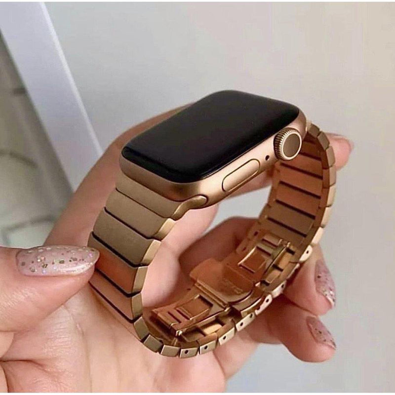 www.Nuroco.com - stainless steel strap for apple watch Series 1 2 3 4  iwatch band 44mm/ 40mm/ 42mm/